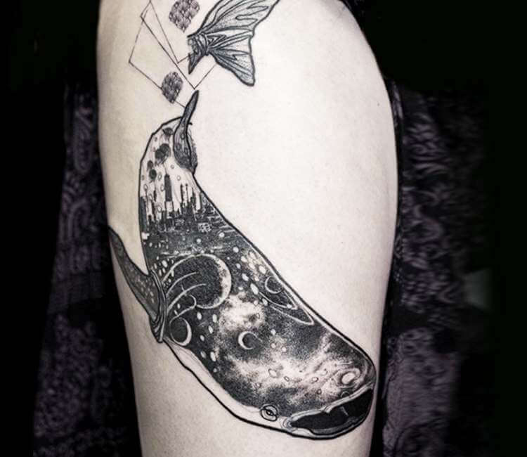 Tattoo uploaded by inst : @mimilinism • #minimalism #tinytattoo #tiny  #smalltattoo #littletattoo #whale #whaletattoo • Tattoodo