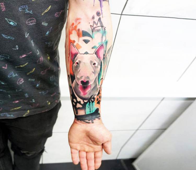 Checkout this Amazing Pet Dog Tattoo by Allan Gois on Behance