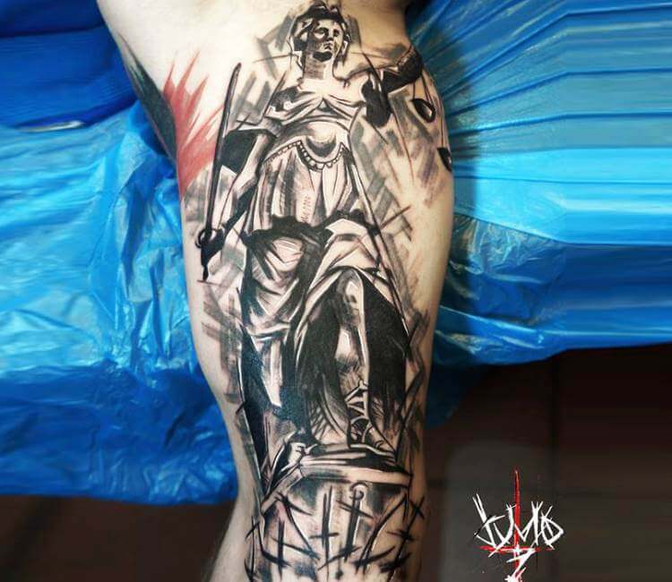 Justice not for All tattoo by Dynoz Art Attack | Post 18050