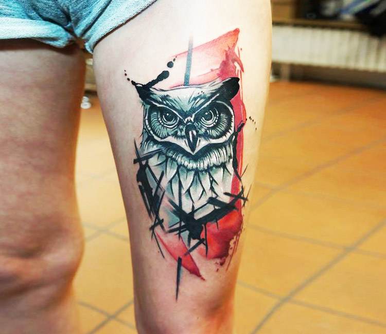 12 Best Abstract Owl Tattoo Ideas  Abstract owl tattoo Tattoos Abstract  tattoo