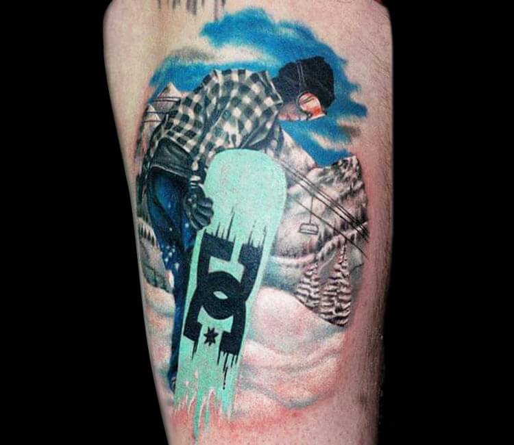 90 Snowboard Tattoo Designs For Men  Cool Ink Ideas