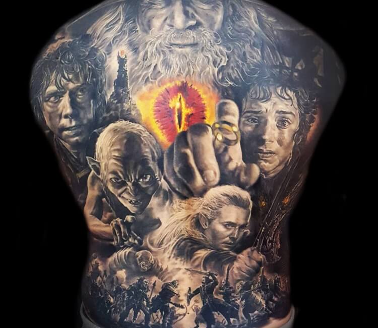 Lord Of The Rings Tattoo By El Mago Tattoo Post
