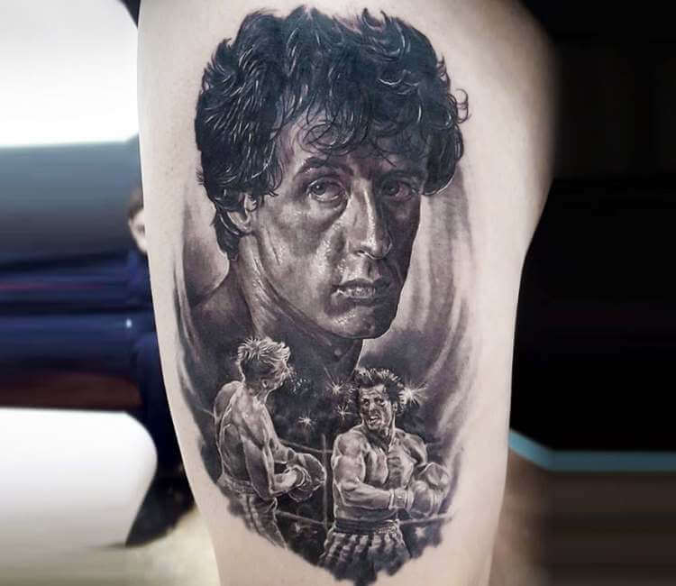 Rocky Balboa tattoo by El Mago Tattoo