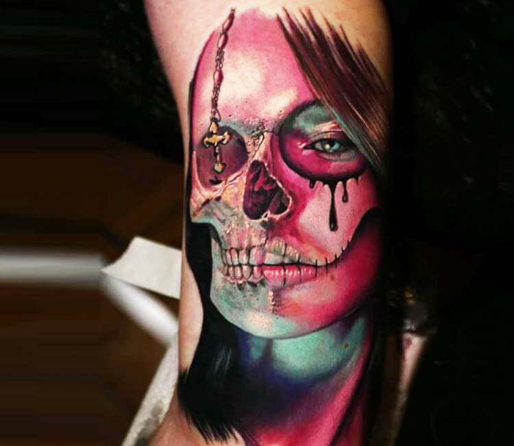 Skeleton Skull Dia De Los Muertos Face Tattoo Costume Accessory | Michaels