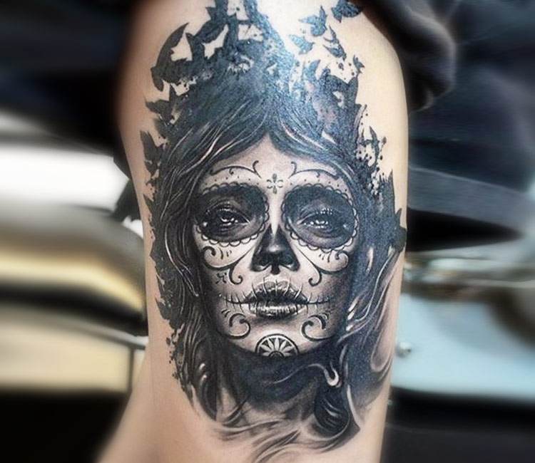 Muerte tattoo by Elvin Yong Tattoo | Post 10786