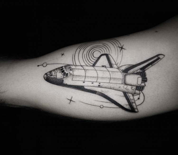 Tattoo uploaded by Yoni  Space shuttle tattoo cattattoo blackandgrey  blackandgreytattoo dallastattooartist texastattoo texastattooartist  tattooartist tattoo tattoos realism space spacetattoo spaceship   Tattoodo