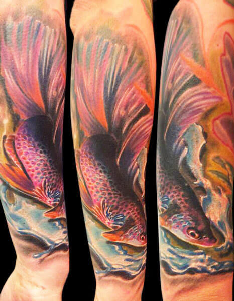 Fish tattoo by Endre Szabo Tattooend | Post 11302