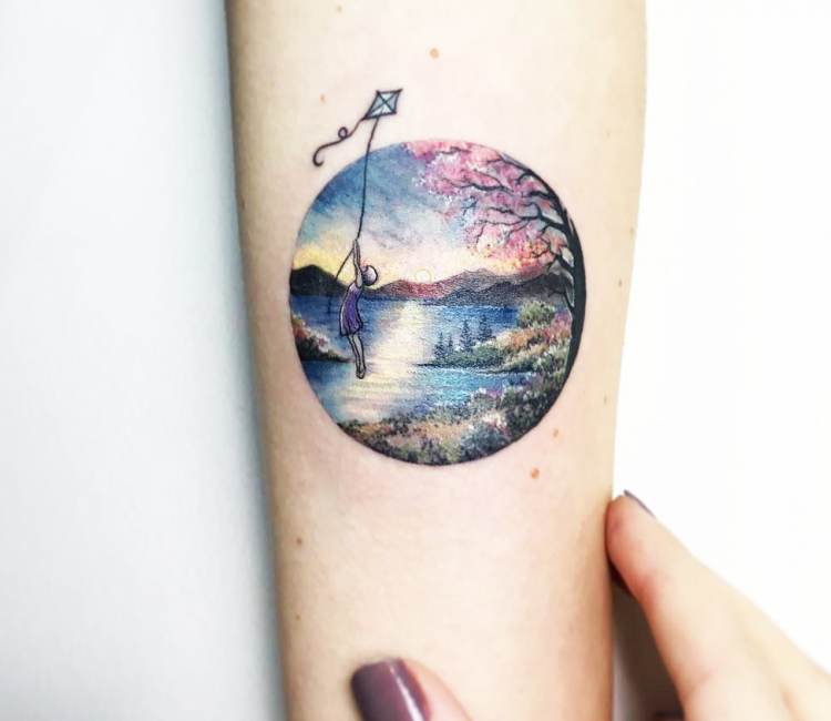 Landscape tattoo | Landscape tattoo, Portrait tattoo, Tattoos