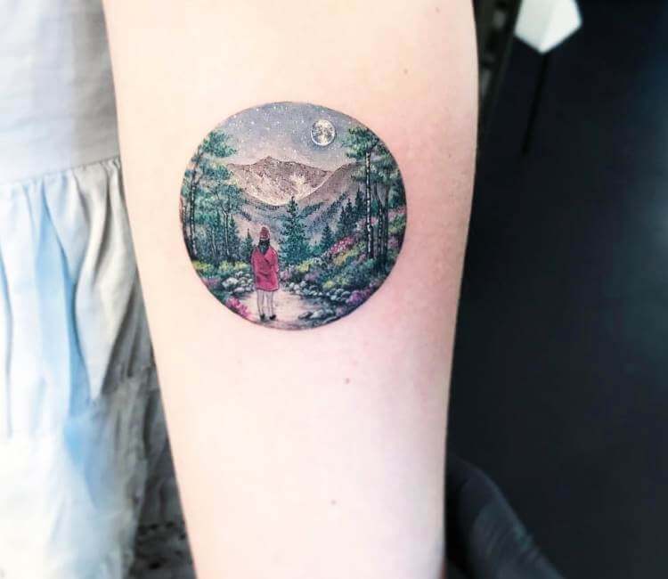 Half-Sleeve Tattoos Cover Arms in Mythical Landscape Illustrations – Sig  Nordal, Jr.