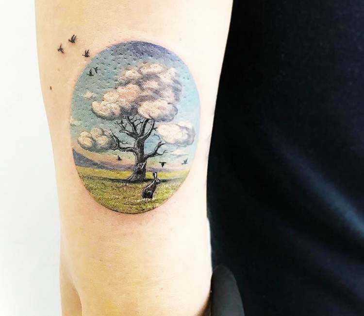 Tree tattoo by Eva Krbdk | Post 17385