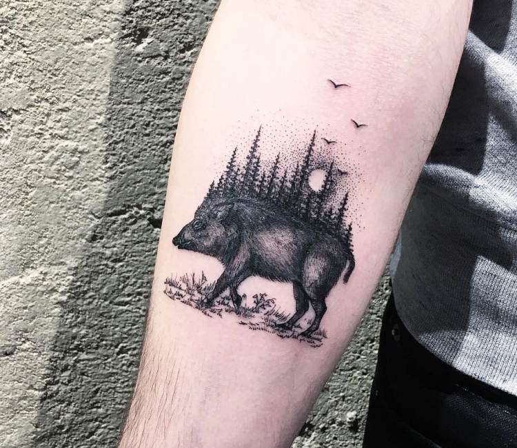 What a Boar by Larry Brogan  Tattoos
