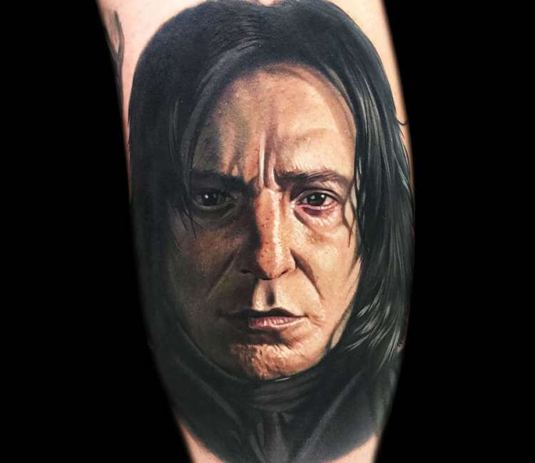 Severus Snape  mini portraitink  ZaZoo tattoo studio  Facebook