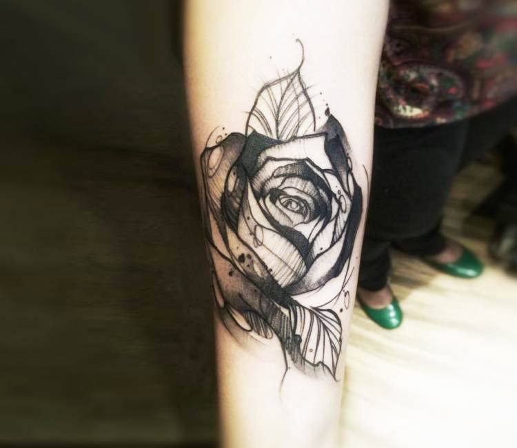 Rose Calf Tattoo  TATTOOGOTO