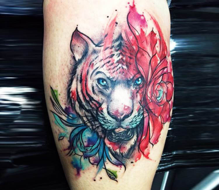 White Tiger tattoo by Felipe Rodrigues  Post 14971