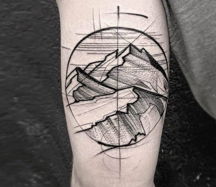 Mountain tattoo by Frank Carrilho | Post 14661