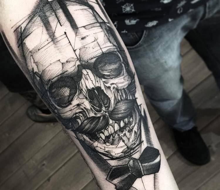 Skull tattoo by Fredao Oliveira | Post 14474