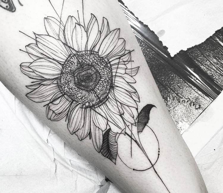 Tattoo uploaded by Bailey Goodwin  Black and Grey Sunflower I did with my  new Axys Valhalla machine  Tattoodo