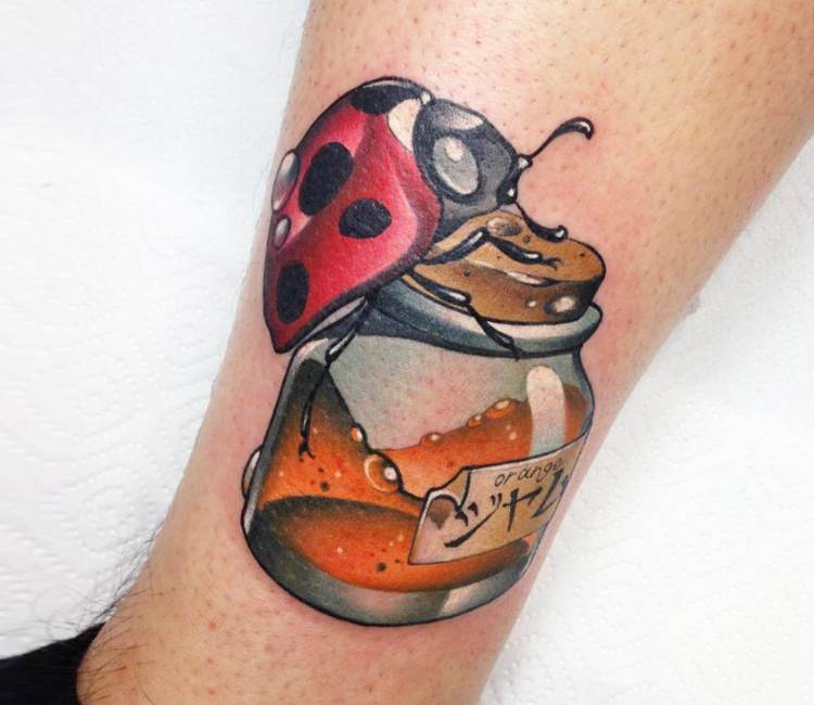 Lady Bug Tattoo | Lady bug tattoo, Bug tattoo, Ladybird tattoo