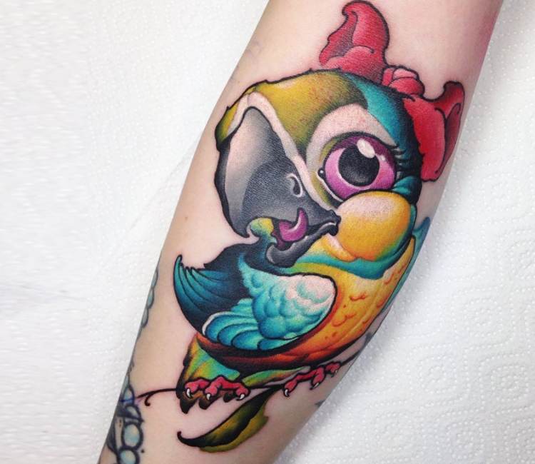 Stunning Parrot Tattoo Design - Pin Picture