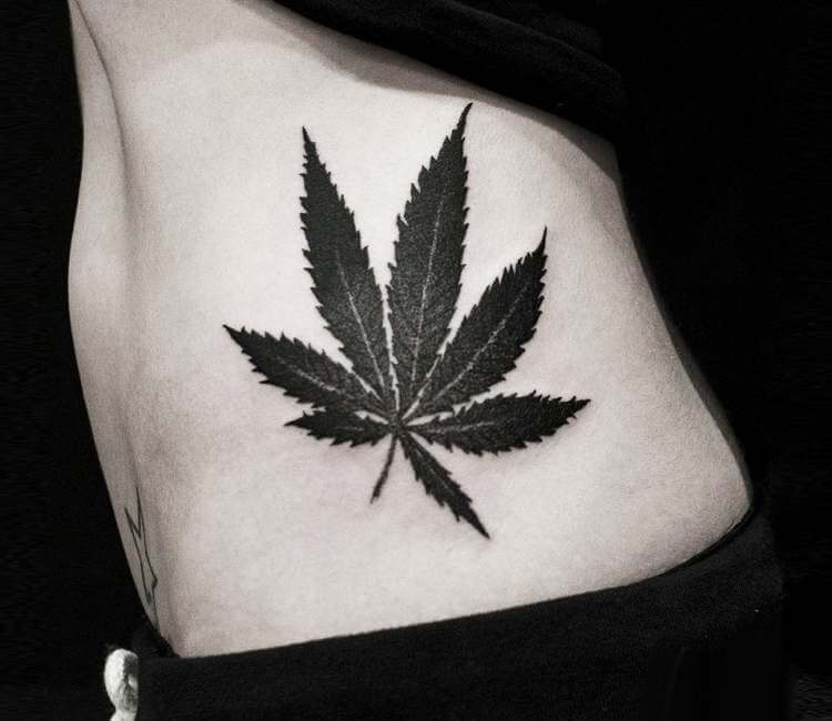 Weed Leaf Tattoo Small  Tattoo Ideas and Designs  Tattoosai