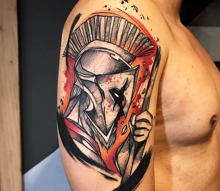 Spartan warrior tattoo by A.d. Pancho