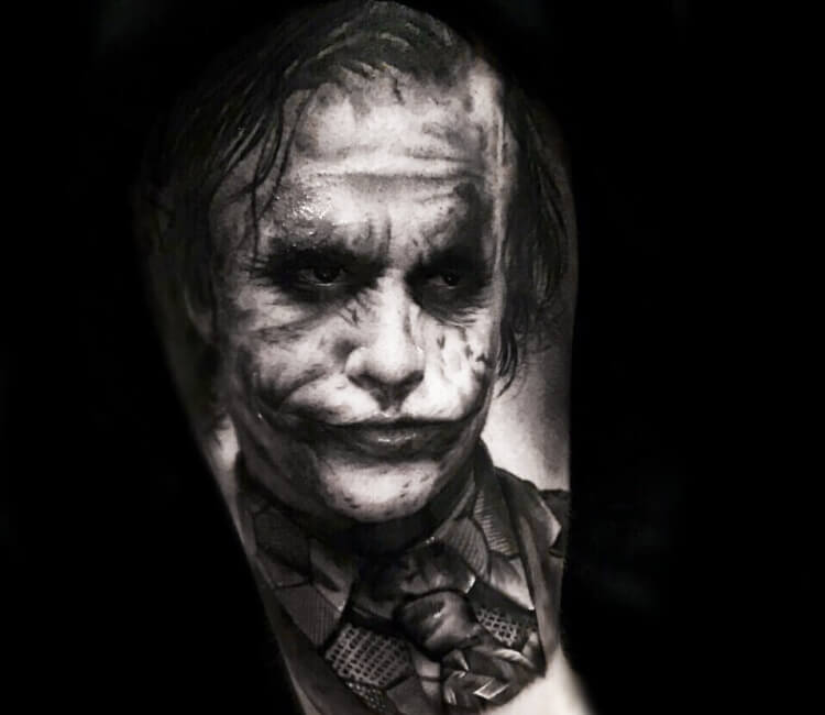 8 Crazy Joker Tattoos That Arent Heath Ledger  Tattoodo