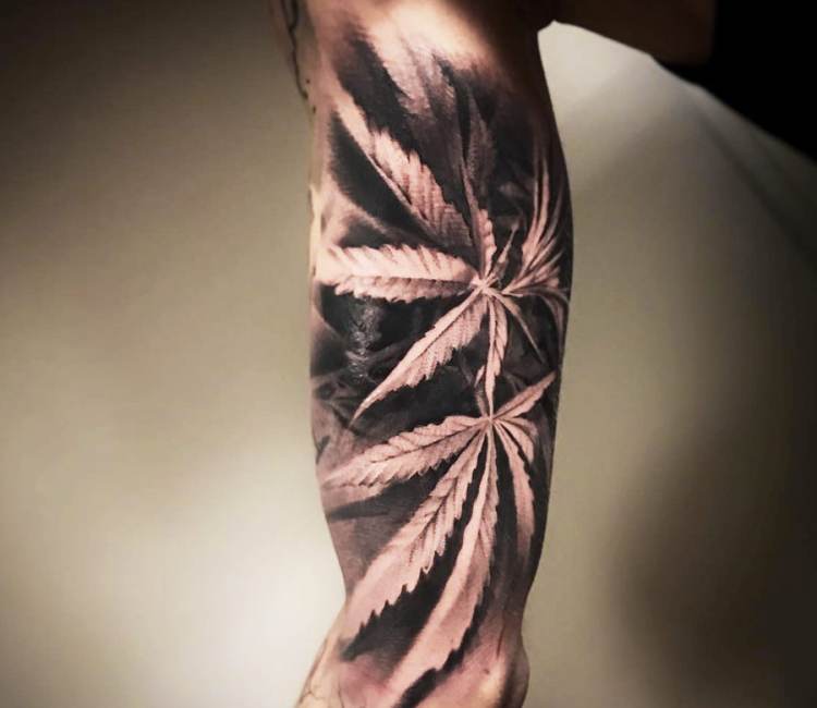 Weed Leaf Temporary Tattoo - Etsy