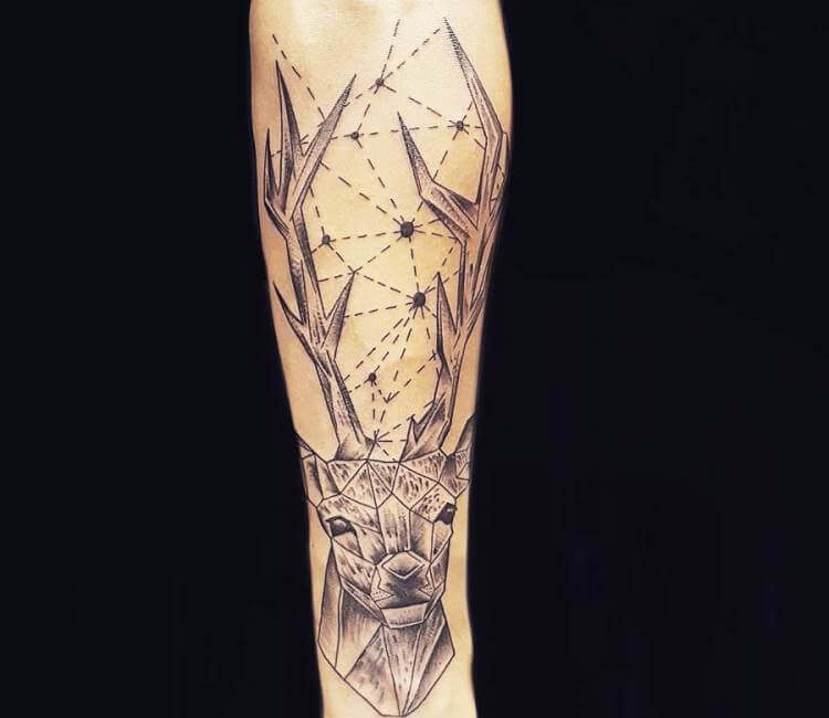 Deer tattoo by Ilaria Tattoo Art | Post 20653