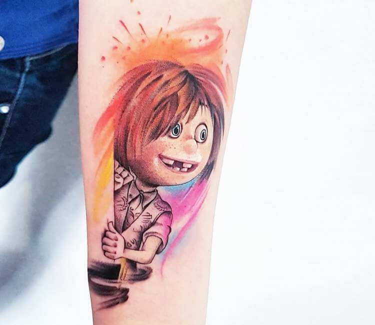 Little Ellie Up Pixar tattoo by Ilaria Tattoo Art  Post 26539
