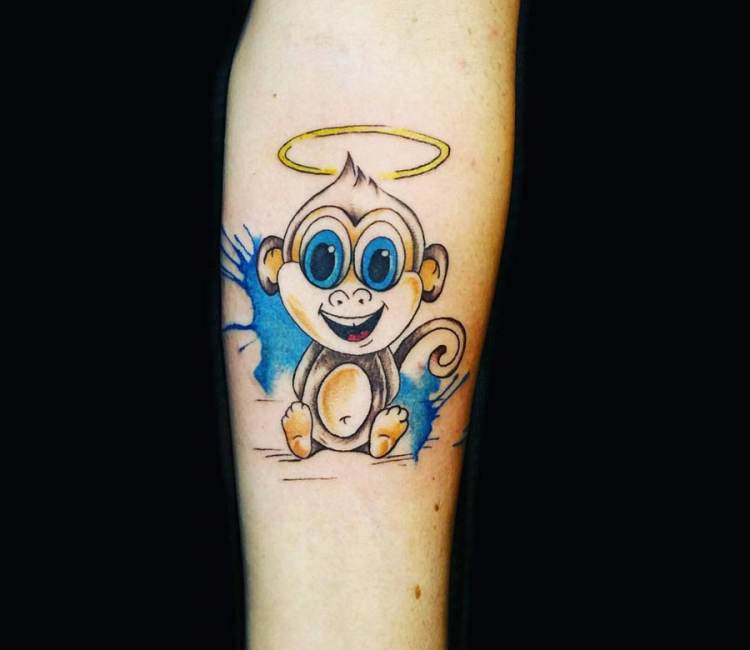Monkey tattoo by Ilaria Tattoo Art | Photo 20646