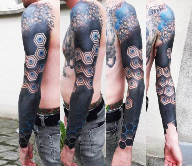 Details more than 74 geometric sleeve tattoo best  thtantai2