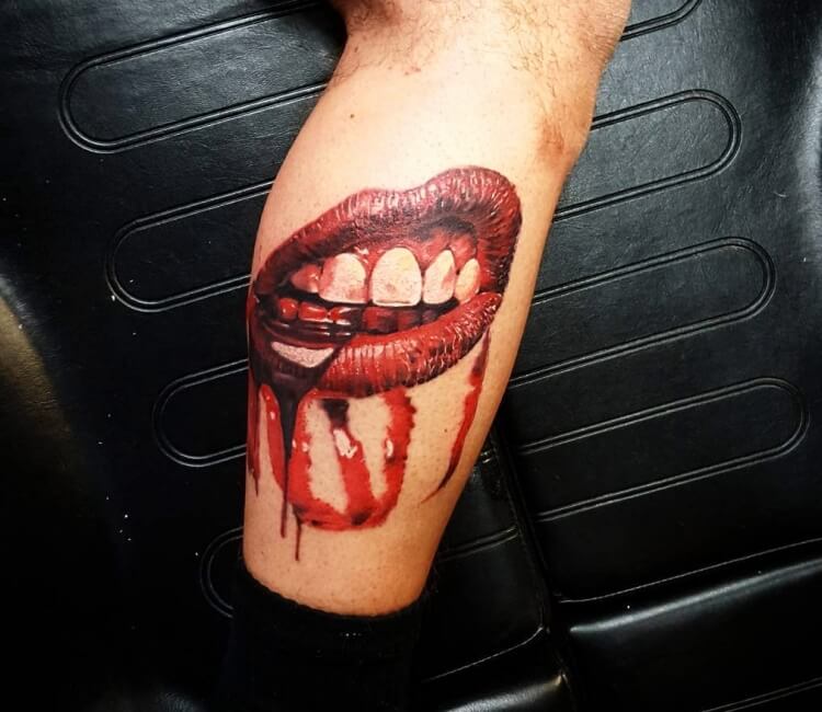 Buy Vampire Teeth Temporary Tattoos  Lips Tattoo  Small Online in India   Etsy