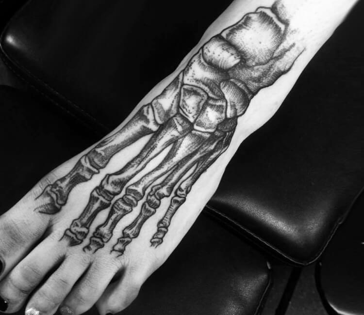 skeleton foot tattoo  YouTube