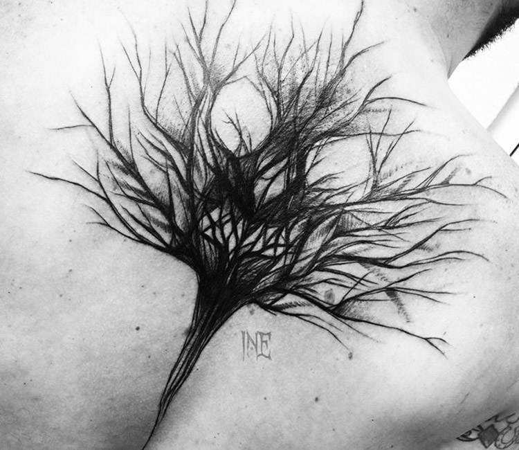 Skull Tree Tattoo by Diego TattooNOW
