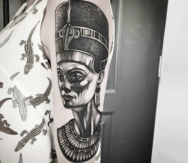 Nefertiti tattoo by Charley Gerardin  Post 26024