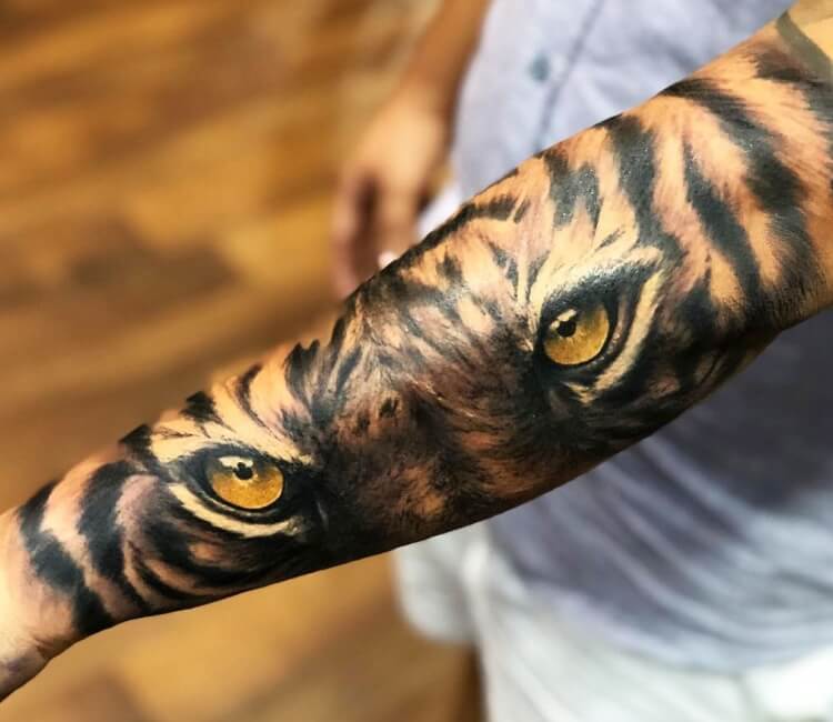 tiger eyes tattoo by twyliteskyz on DeviantArt