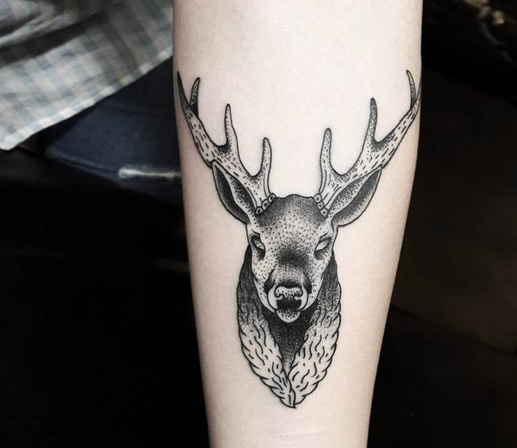 Deer Head tattoo by Jackson Tattoo | Post 17198