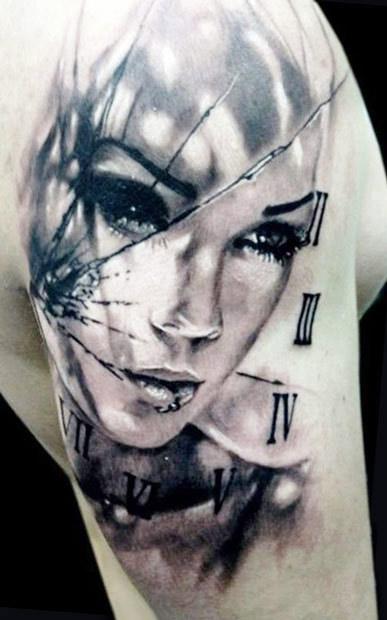 Face tattoo by Jak Connolly | Post 11386