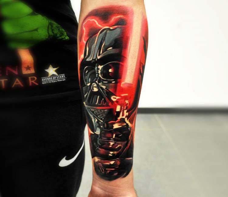 Dark Vader tattoo by Jakub Hanus | Post 16763