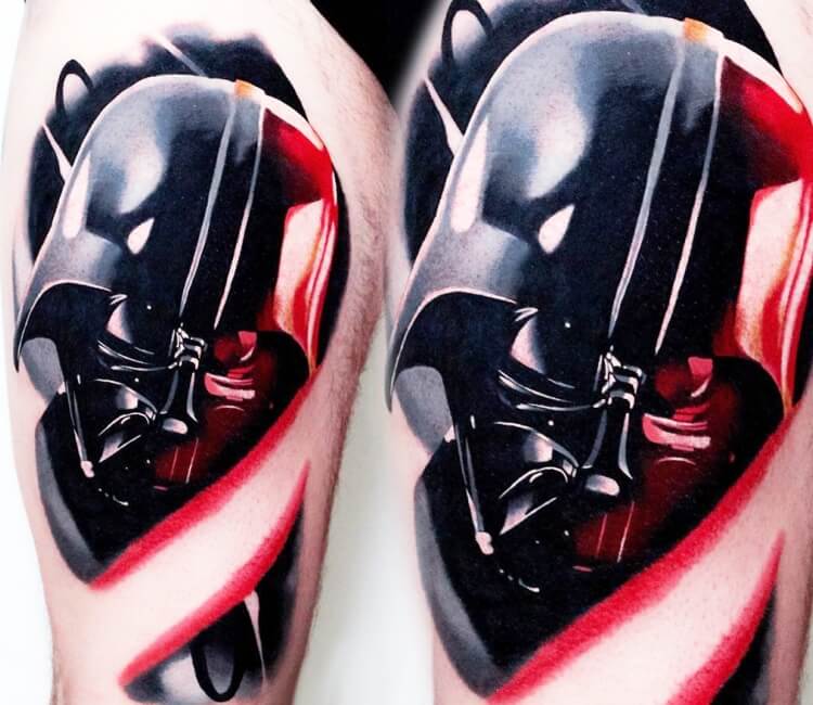 Darth Vader without his helmet by Luka Pagan TattooNOW
