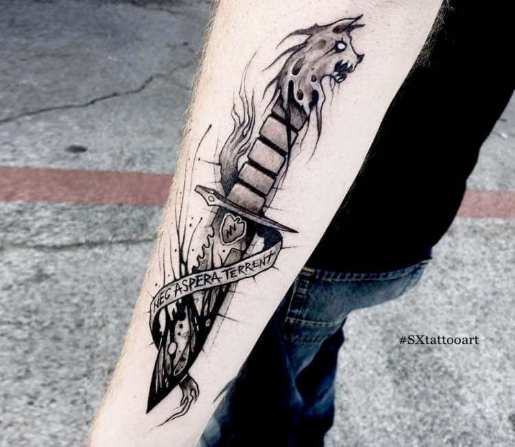 Dagger tattoo by James Glenn  Post 23049