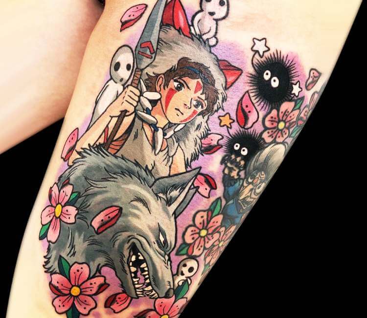 Princess Mononoke tattoo by James Mullin Tattoo | Photo 25324