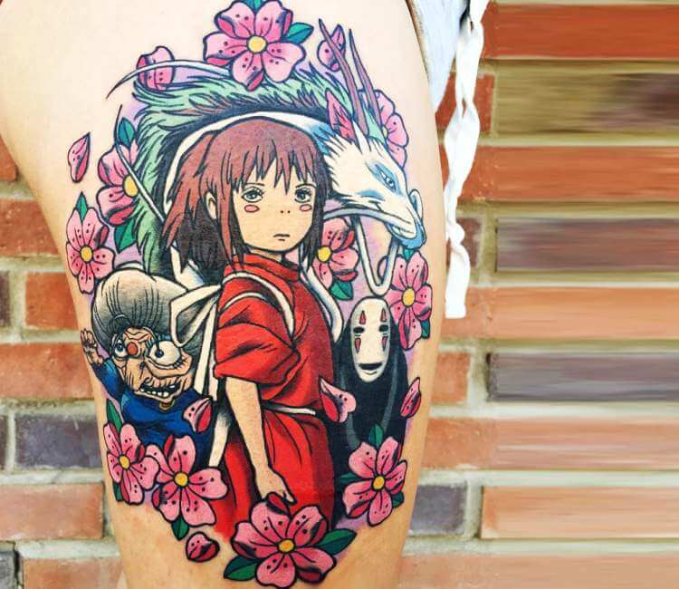 Olafs Taube Tattoo - Ghilbi Spirited Away really fun project. Of you have  more anime based ideas, i would be happy to help you turn them in tattoos.  Have an awesome day! |