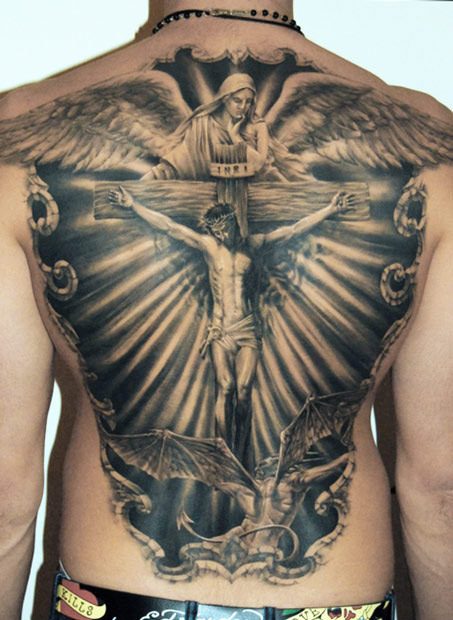 Jesus has my back Artist Cookie Graceland Tattoo Wappingers Falls NY  r tattoos