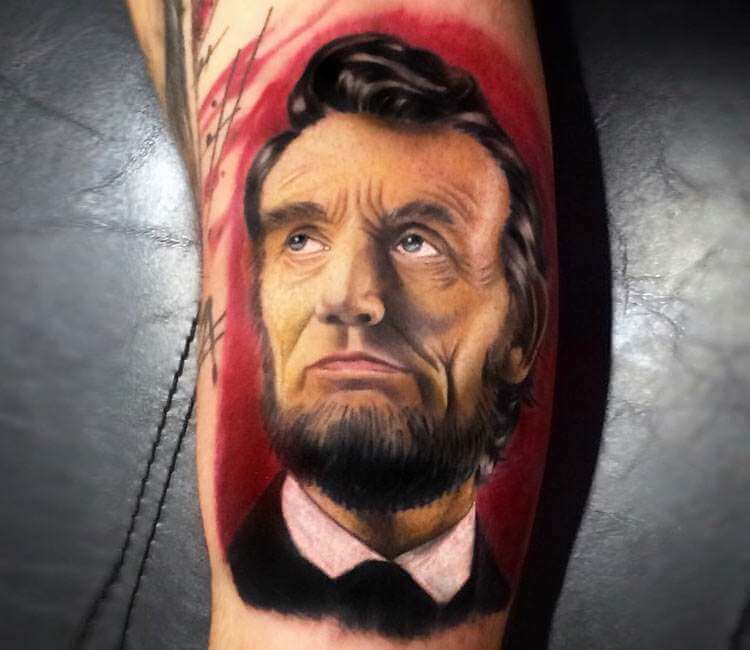 Tribute Tattoo Parlor  Such a rad healed Abe Lincoln portrait done by  jarvisart 2487421521 to book Tribute Tattoo 4718 W Walton Blvd  Waterford MI 48329 tributetattooparlor tattoo tattoos waterford  detroit michigantattooers michigan 