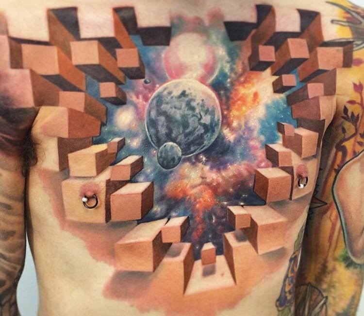 40 3D Chest Tattoo Designs for Men [2024 Inspiration Guide]