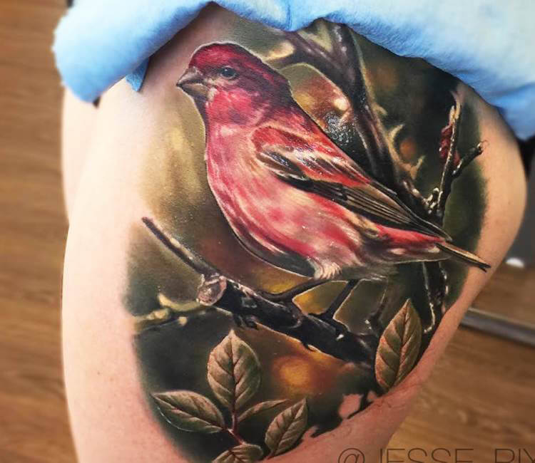 𝕰𝖒𝖒𝖆 | Sweet little finch tattoo that wraps around the wrist and goes  onto the hand a bit! 🐦 . . . #tattoo #tattoos #birdtattoo #gemtattoo #...  | Instagram