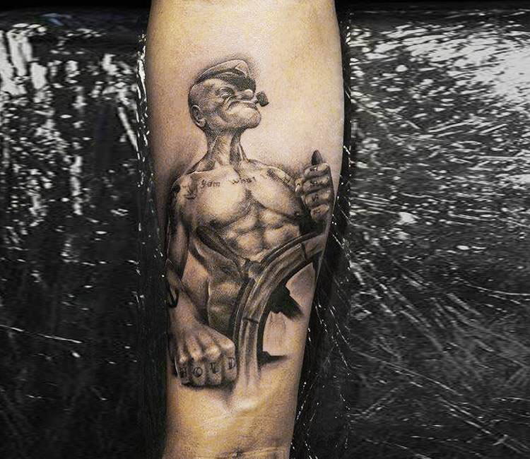 Rad #popeye tattoo by Denis Torikashvili -...