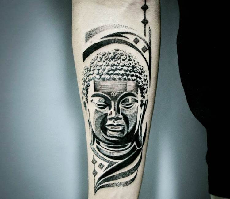 Buddha Tattoo Design Best Tattoo Artist in India Black Poison Tattoo Studio