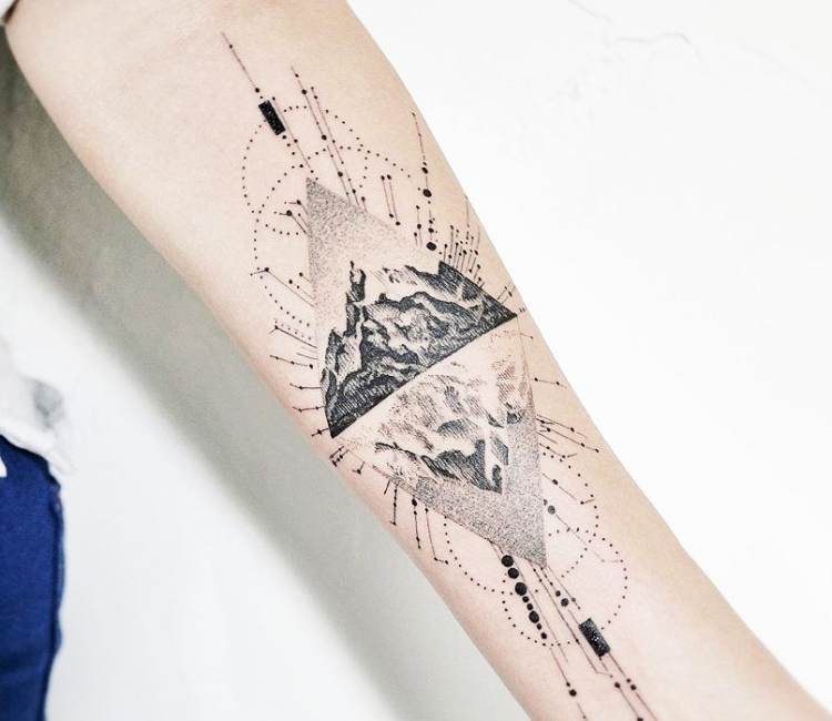 34 Magnificent Mountain Tattoo Ideas for Men  Women in 2023